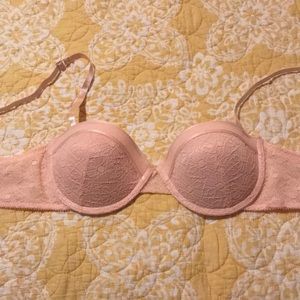 Pink Jessica Simpson push up bra